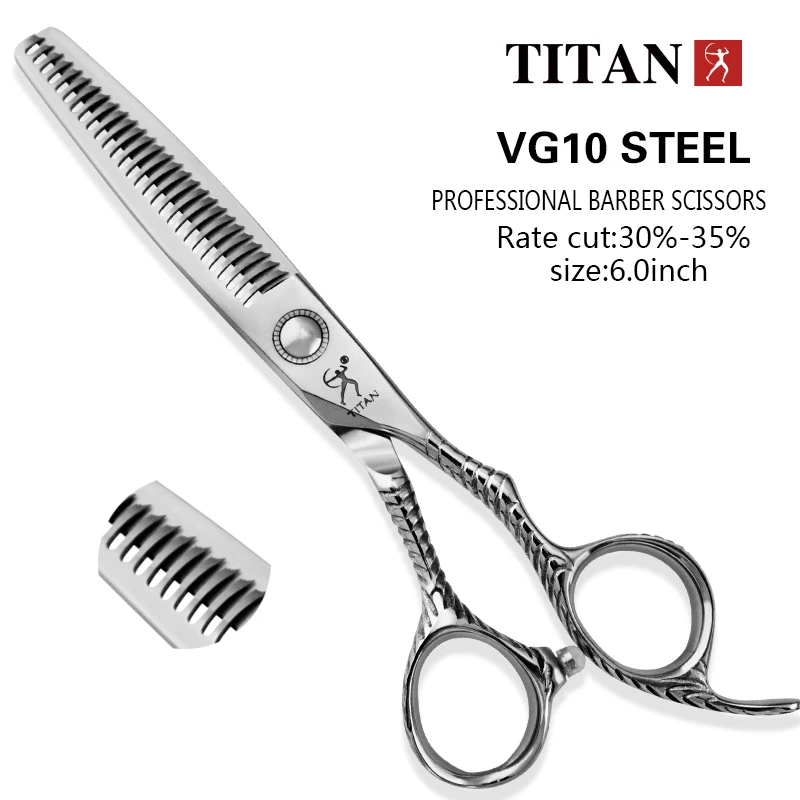 

TITAN professional barber scissors thinning hair vg10 steel 6inch