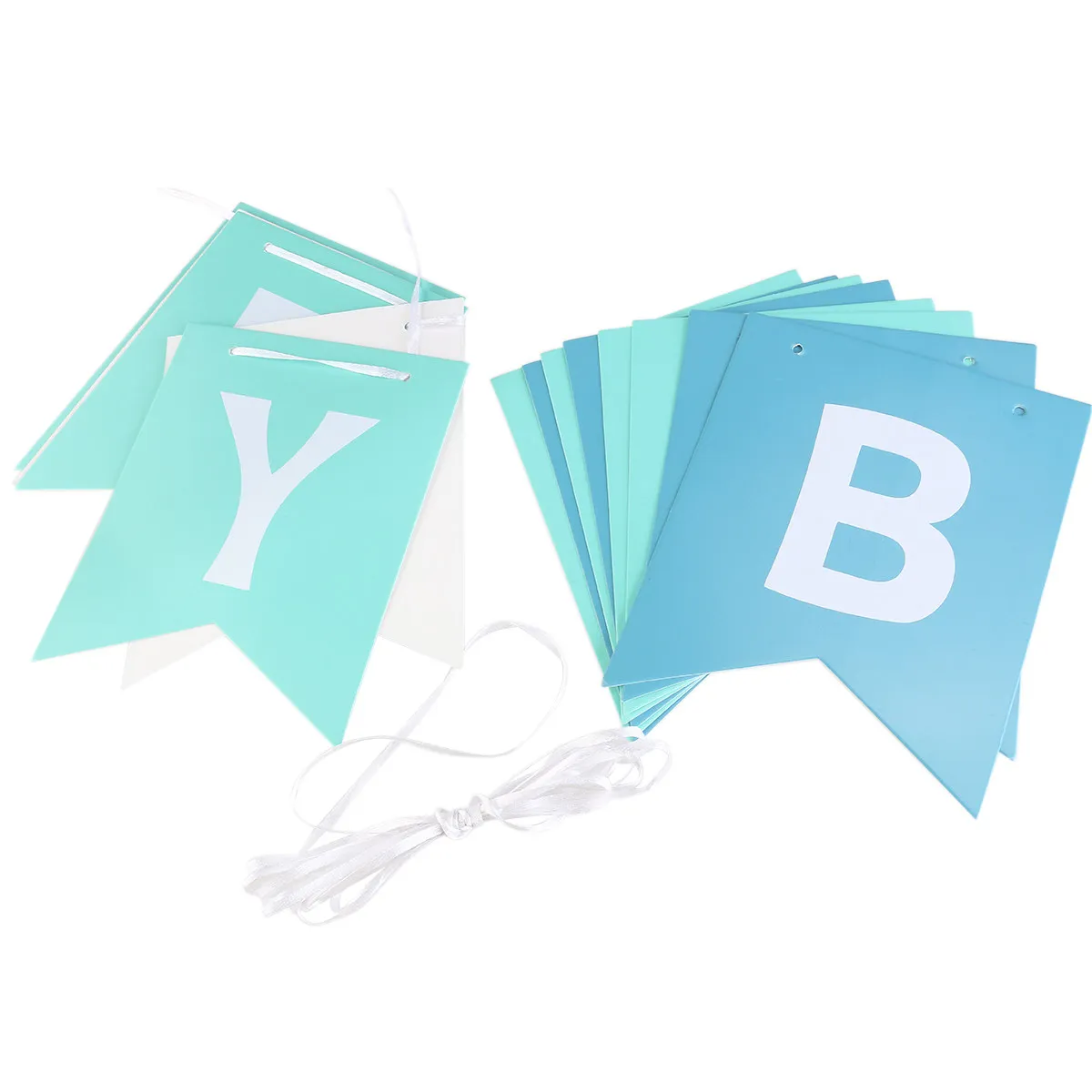 Premium Happy Birthday Banner Cardboard Paper Bunting Garland Party Decoration for Birthday Wall Table Hallway Tree Banner