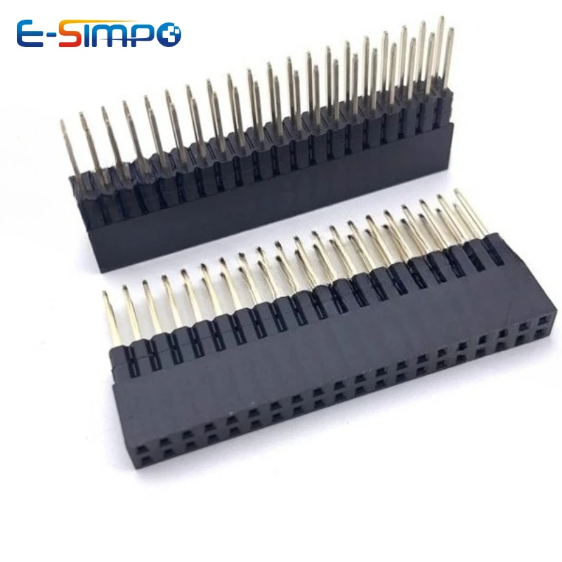 10pc 2.54mm PC104 2X20P Dual Row Extra Long L23.2 PH11/13.5/16/21 Spacer Elevated Extend High Plastic Industrial Female Socket