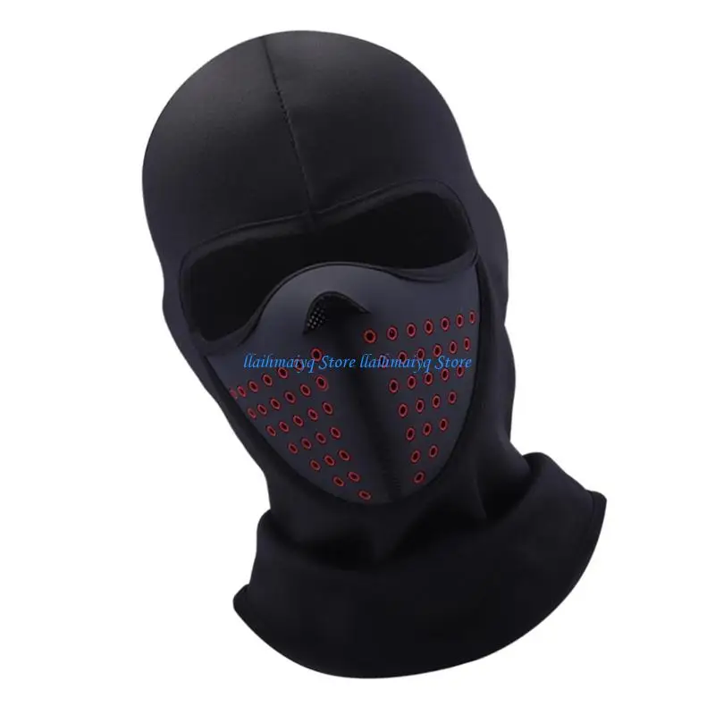 

573B Winter Punk Ear Flap Cap for Skiing and Biking Breathable Head Cover