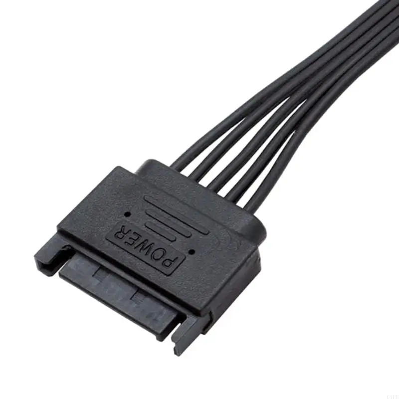 C1FE 15pin Serial Port Hard Disk Power Supply Cable Splitter 1 to 3 / 4/ 5 Power Expansion Cord 30CM