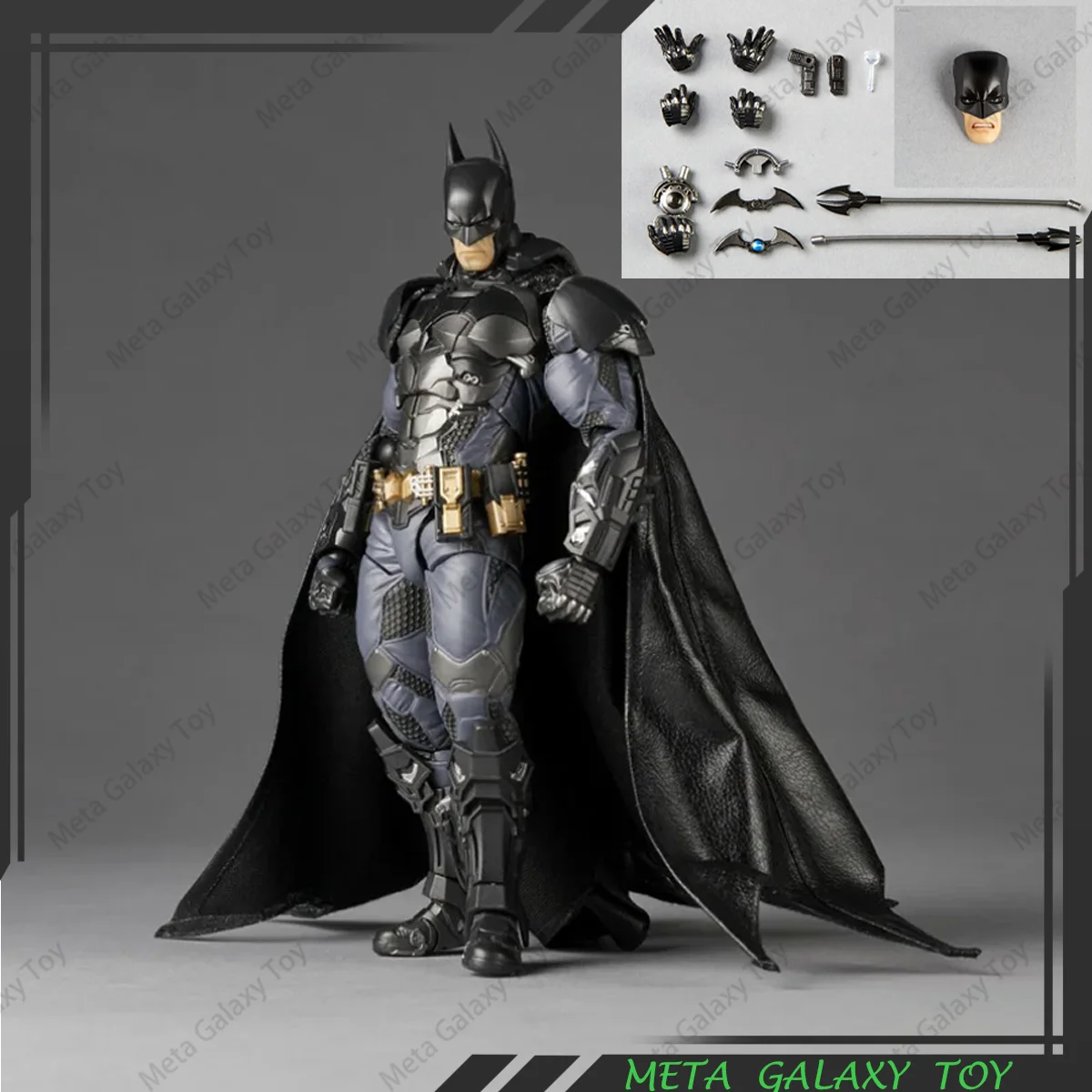 

New Kaiyodo Amazing Yamaguchi Revoltech Batman Arkham Knight Ver. Anime Action Figure Figurine Model Statue Collection Gift Toys