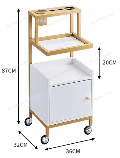 Mobile High-quality Hair Salon Styling Car Beauty Salon Hair Perming and Dyeing Tool Cart Hair Salon Trolley