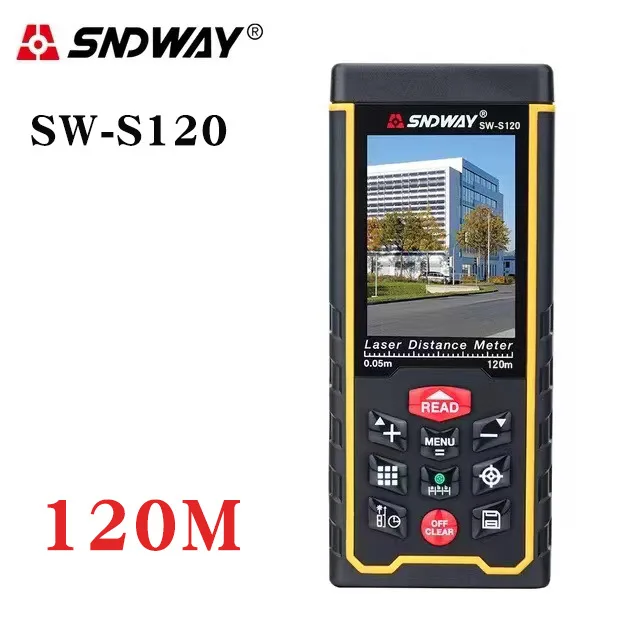 SNDWAY SW-S120 Laser measurement Distance measuring equipment infrared laser ruler electronic ruler digital display