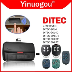 DITEC GOL4 GOL4C BIXLP2 BIXLS2 BIXLG4 Garage Door Remote Control 433.92MHz DITEC Remote Control Duplicator Garage Door Opener