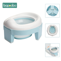 Baby Pot Portable Potty Training Seat for Toddler Kids Foldable Training Toilet for Travel with Travel Bag and Storage Bag