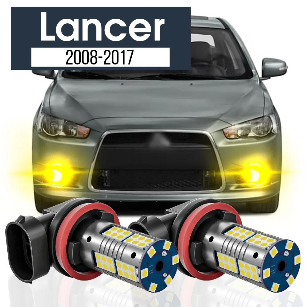 

2pcs LED Fog Light Lamp Blub Canbus Accessories For Mitsubishi Lancer 2008-2017 2009 2010 2011 2012 2013 2014 2015 2016