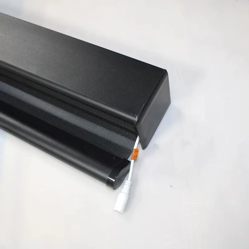 Modern Design Smart Automatic Electrical Roller Shades Built-In Window Covering Motorized