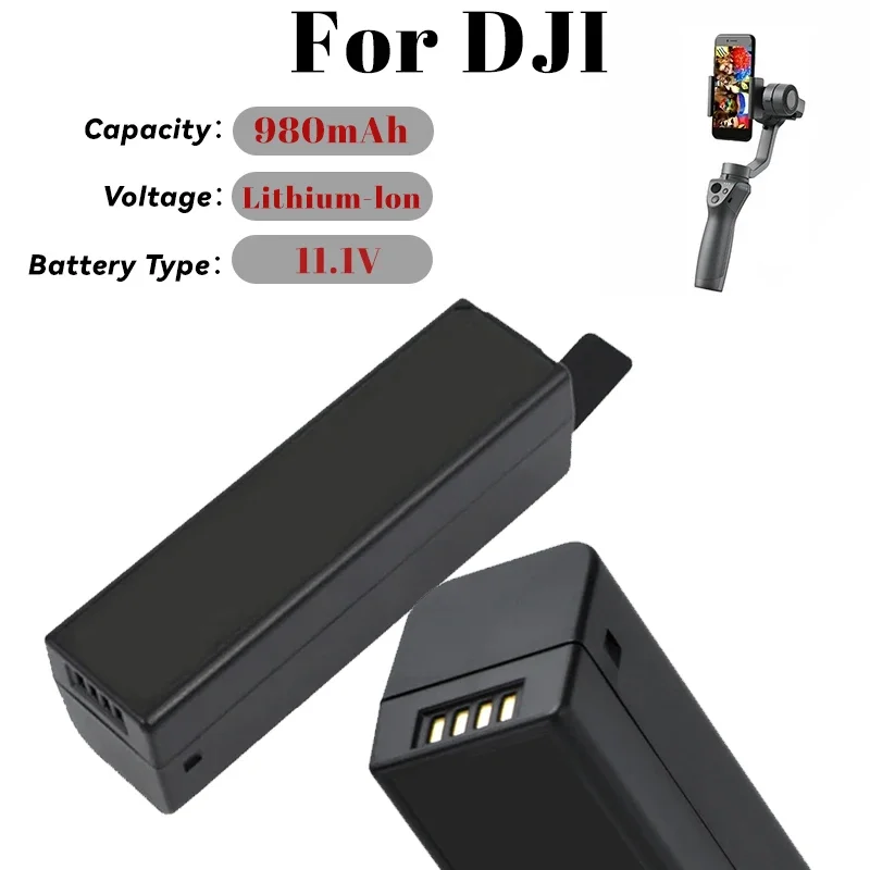 11.1V 980mAh Camera Battery Replacement for DJI Osmo Series Pro RAW OM150 OM160 Compatible HB02-542465 Handheld Gimbal Osmo Plus