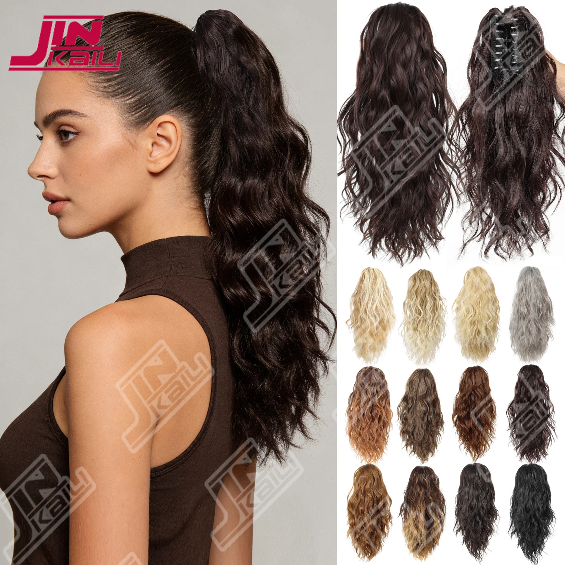 

Синтетический кудрявый хвост JKL 14 дюймов на заколке-крабе, модный, для повседневного использования, термостойкий, элегантный, для Хэллоуина и праздников, акция