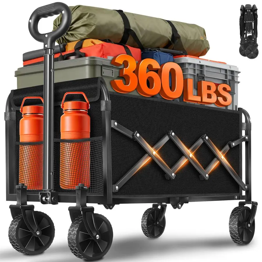 

Складные портативные тележки-вагоны на колесах, усиленные, для продуктов, покупок, кемпинга, спорта