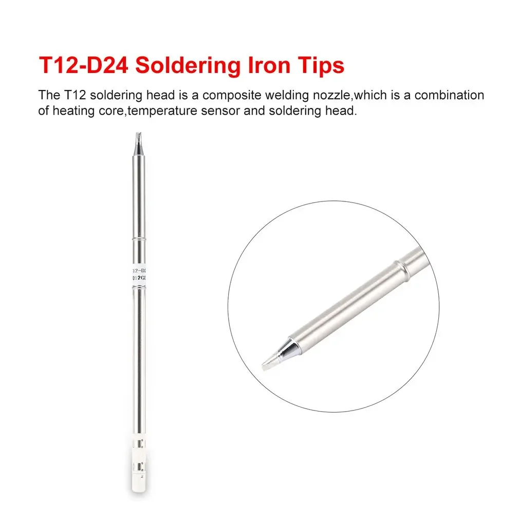 

T12 Electronic Soldering Iron Tip T12-D24 High-grade Welding Tools T12 Soldering Tip for Soldering Station Rapid heating