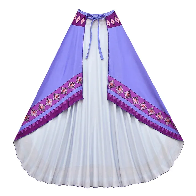 فيلم جديد أتمنى آشا الأميرة الفتيات تأثيري حلي فستان حفلة تنكرية أسود طويل شعر مستعار مضفر شعر آشا تأثيري زي الهالوين