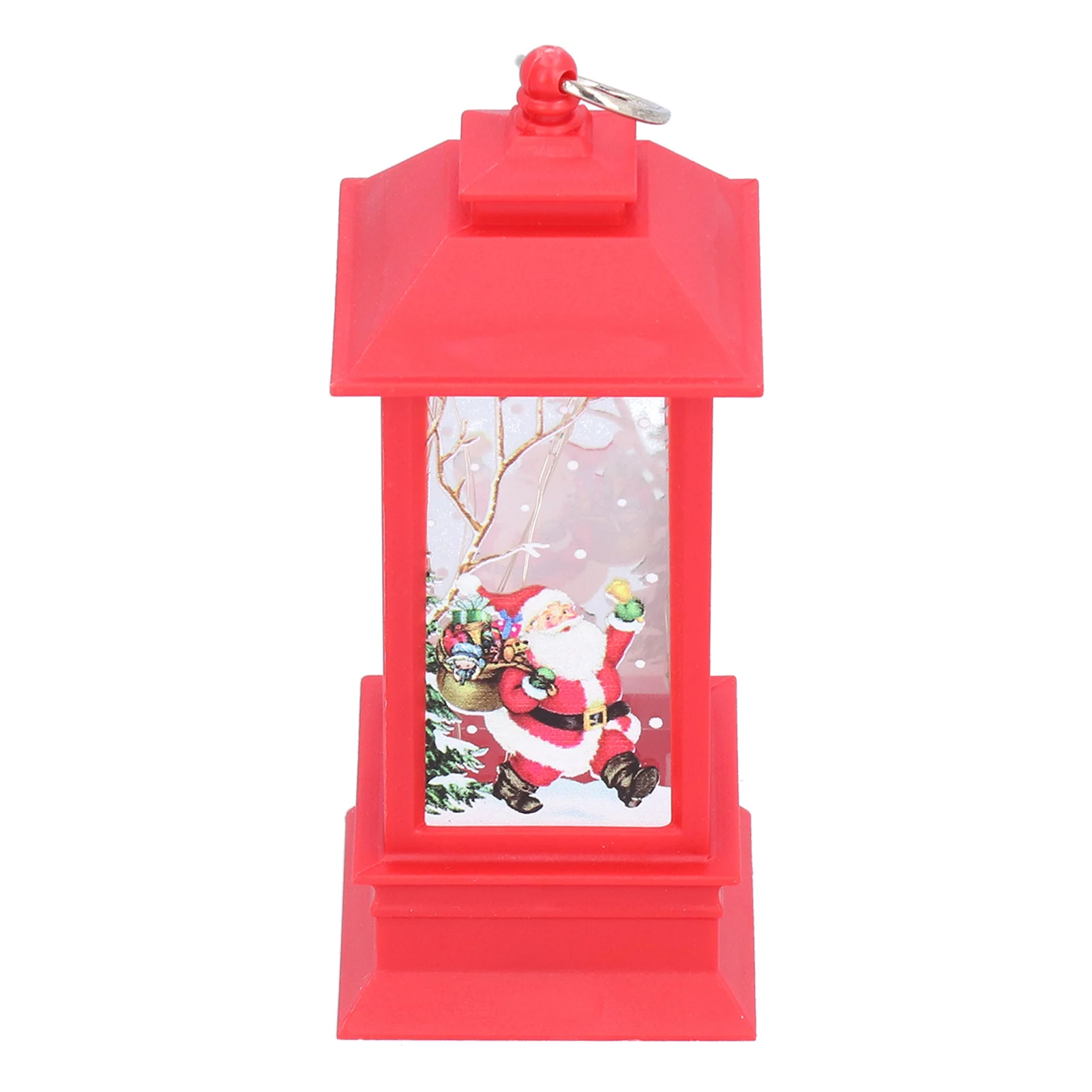 عيد الميلاد متوهجة ضوء الزخرفية المحمولة LED مصباح معلق صغير سانتا كلوز الحلي للحزب هدايا الأطفال الأحمر