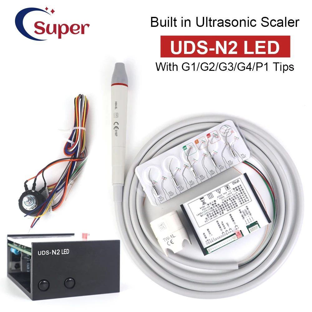 

Стоматологический встроенный ультразвуковой скалер HW-5L, наконечник N2LED, насадки для масштабирования для стоматологии, чистка зубов, отбеливающие инструменты