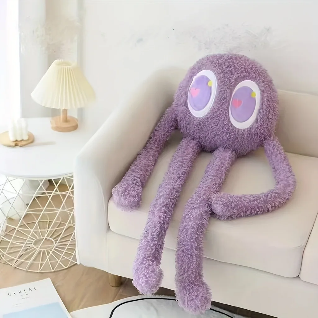 35.4Inch Adorable Long-Legged Octopus Plush Doll Pillow, Soft Stuffed Comfort Toy, Lovely Throw pillow Gift For Birthday&Holiday