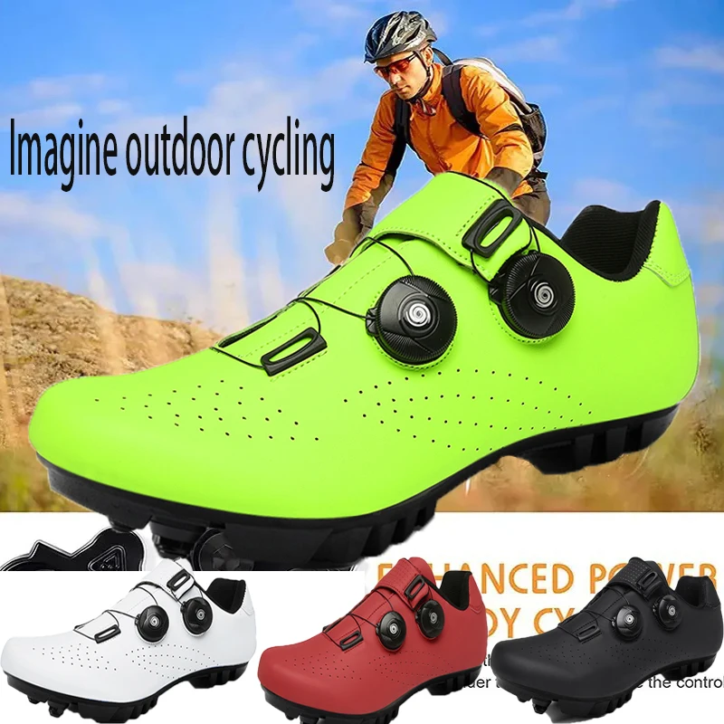 

Cycling Sneaker MTB Men Sports Dirt Bike Shoes SPD Pedal Mountain Bicycle Footwear Speed Racing Man Flat Off Road Cycling Shoes