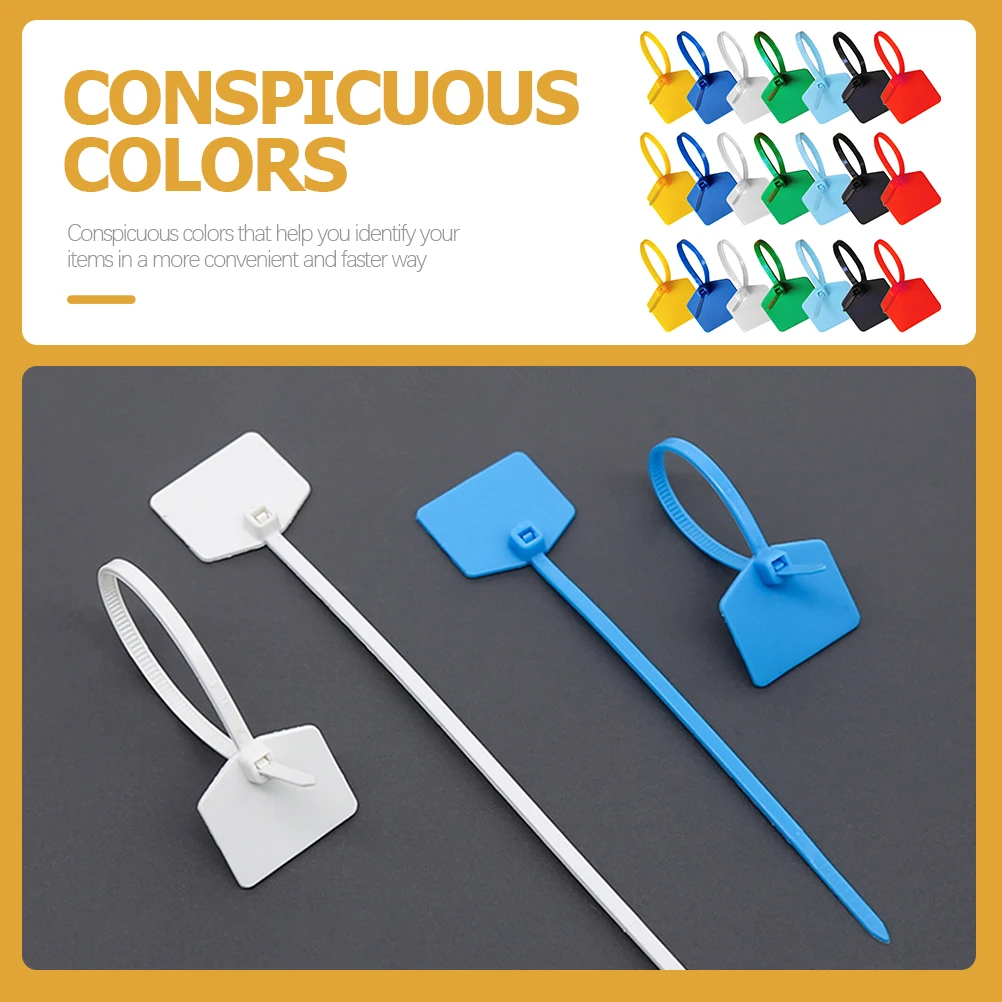 

120Pcs Cable Ties Zip Ties Small for Fastening and Labeling Wires and Cables Cable Labels Wire Labels Wire Tie Wraps