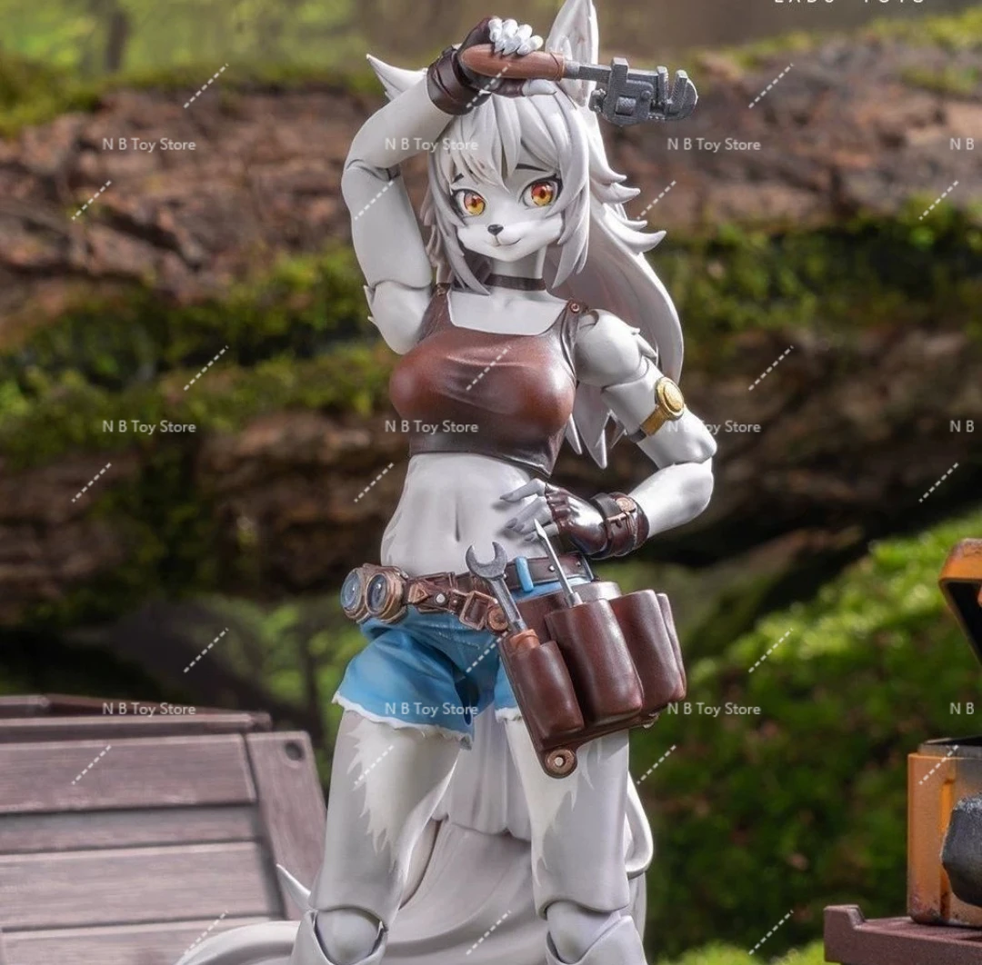 متوفر في المخزون LADOTOYS Leah مصلح نمط المنقولة فتاة المحمول عصر 001 الرسوم المتحركة نموذج عمل الشكل لعبة جمع هدية