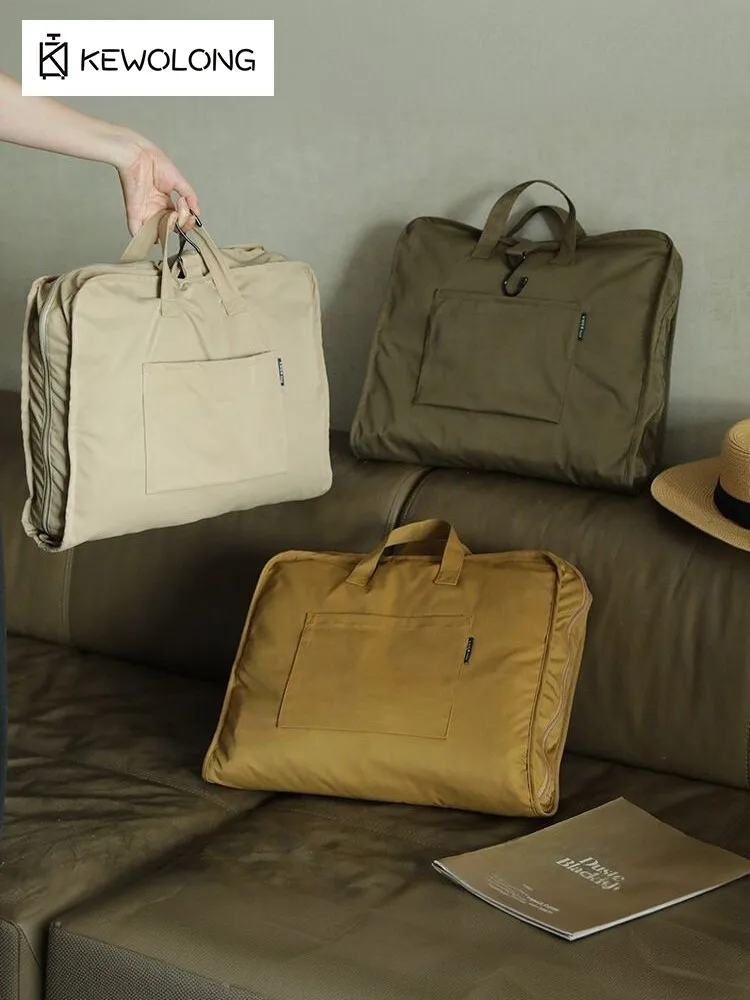 Waterproof Travel Packing Cubes Set with Hanging Hook, Portable Clothing & Cosmetic Organizer for Luggage