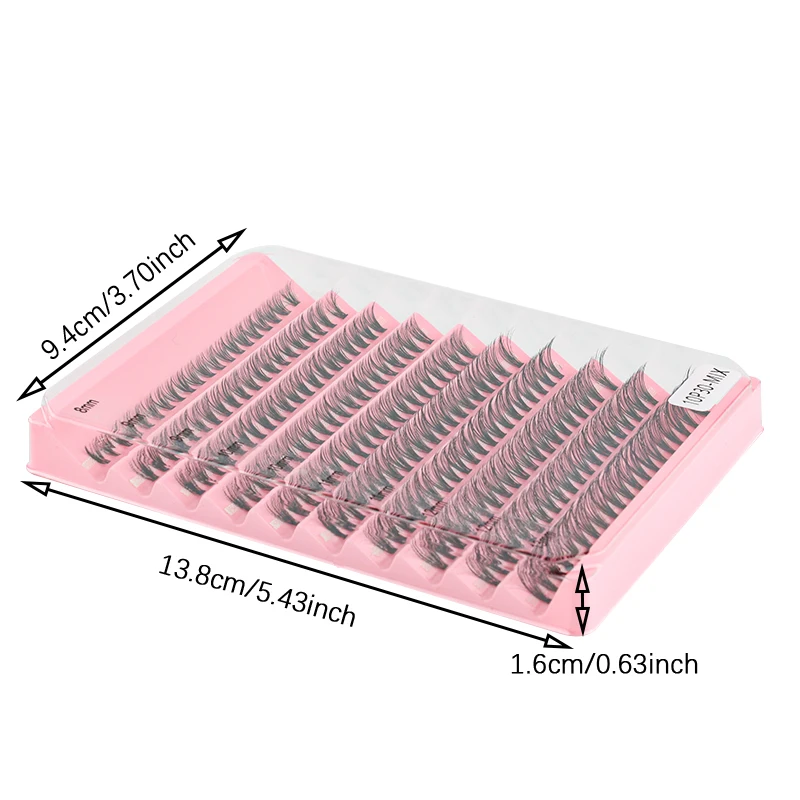 Pacotes de cílios macios individuais, extensão de cílios postiços, DIY Cosmetics, 120 Cluster, 200 Cluster, Faux Cils, 8-16mm