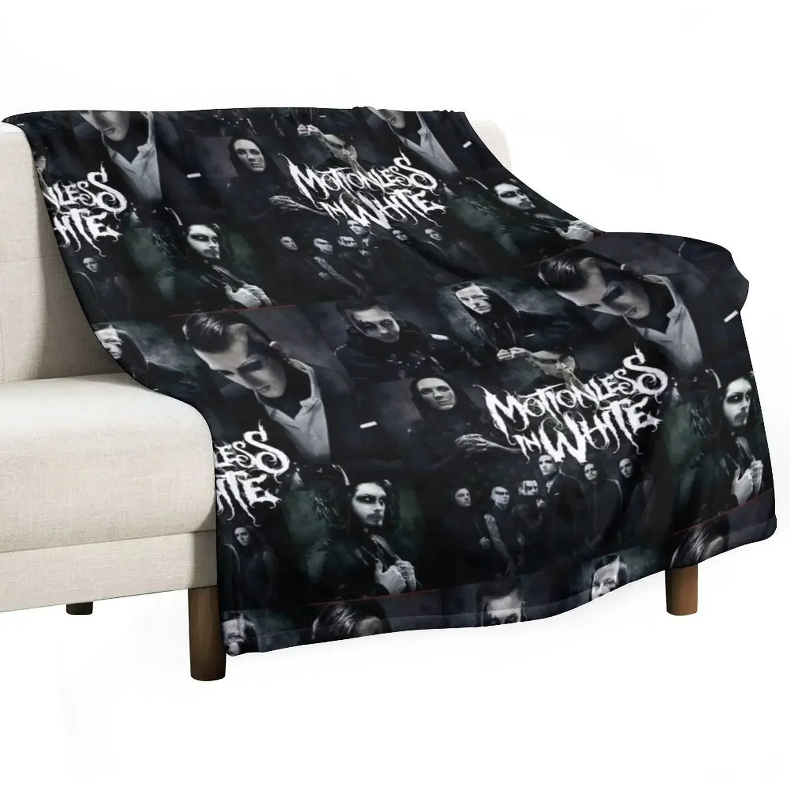 THE MEMBERS OF MOTIONLESS IN WHITE Throw Blanket Picnic anime Warm Blankets