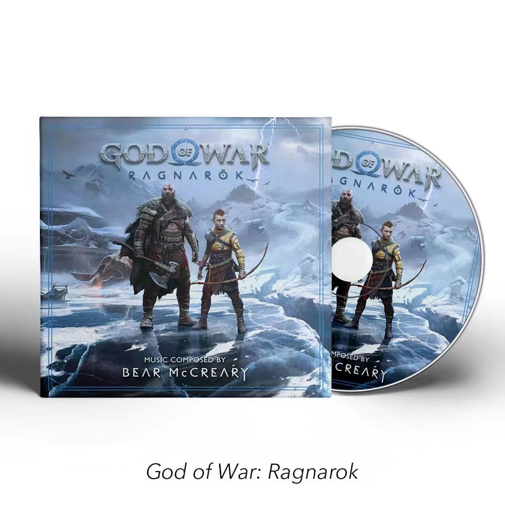 Game God of War Ragnarok Bear McCreary Music CD Greatest Hits OST Album 2pcs Music Record Cospaly Walkman Car Soundtracks Box