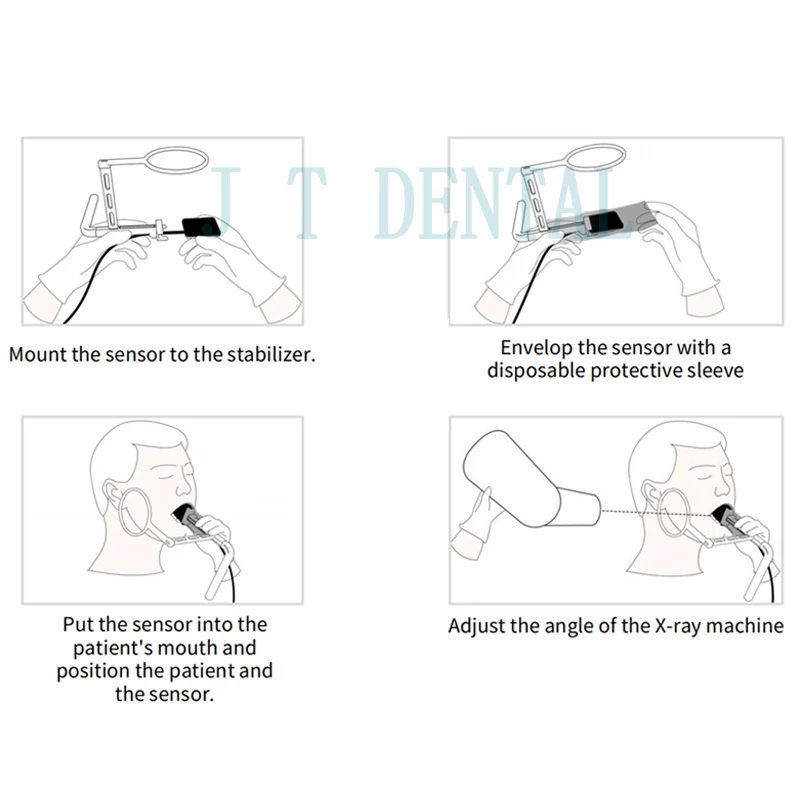 JINGT Dental X-Ray Sensor Bracket Portable Tooth Digital Positioner Stand Holder Dental Laboratory Equipment