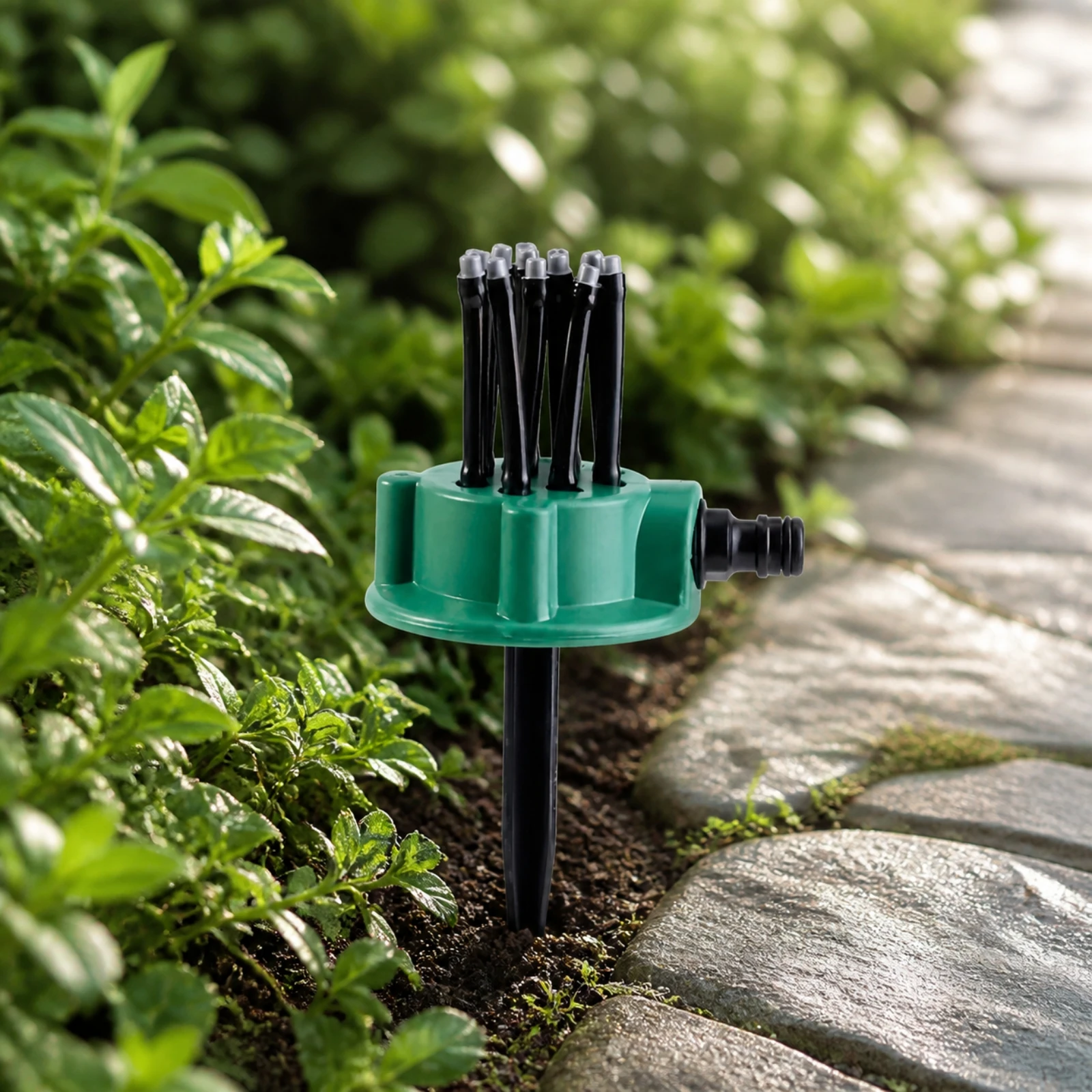 Plastic Garden Sprinkler Easy to Use Fixed Garden Sprinkler Long-Lasting Hands-Unattended for Gardeners, Landscaped Areas