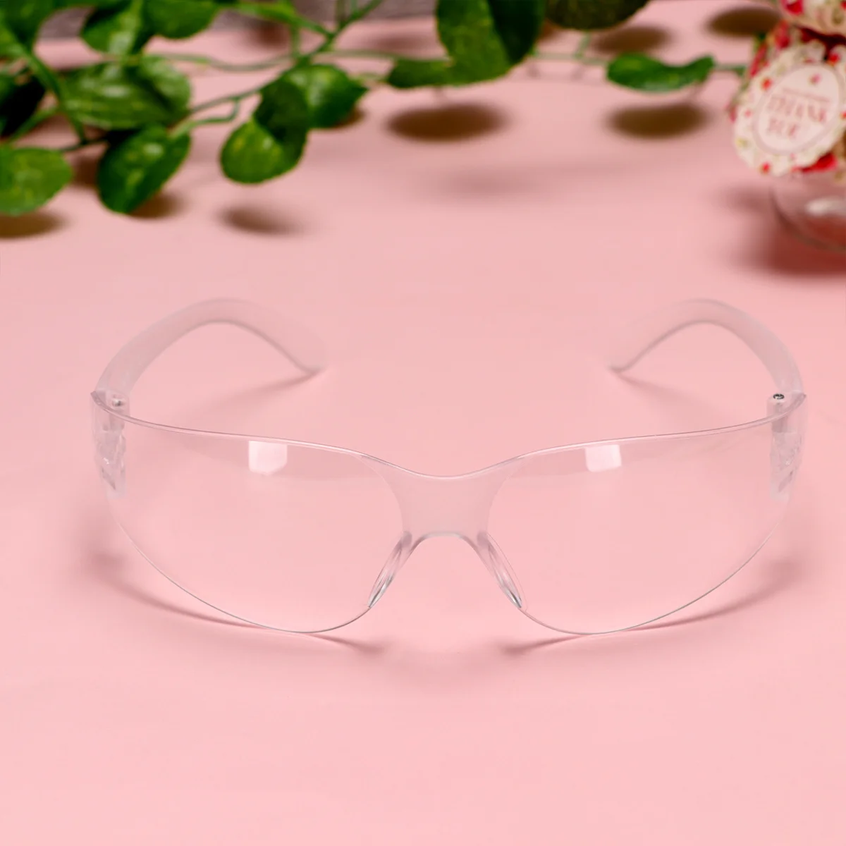

12Pcs Professional Safety Glasses Eye Protector Anti-Spittle Transparent Lens Design Ergonomic Goggles for Multiple Jobs