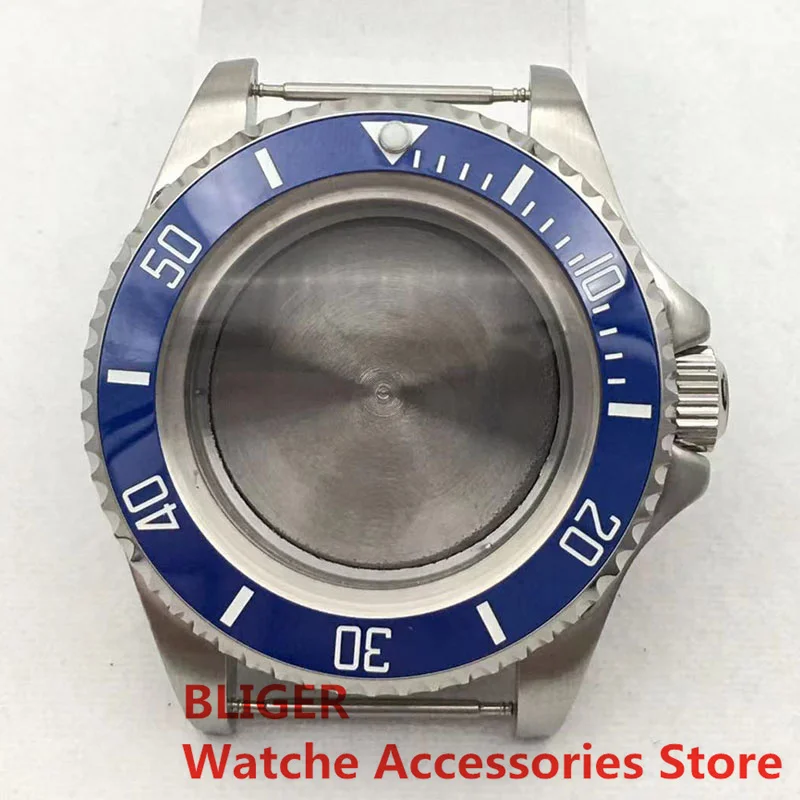 

BLIGER 43mm Dive Watch Case With Sapphire Crystal For NH34 NH35 NH36 Mingzhu DG2813 3804 ETA2836 PT5000 Miyota8205 8215 Movement