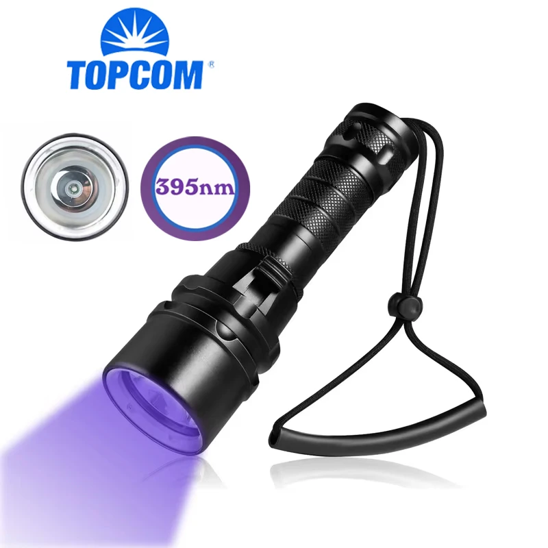

Профессиональный светодиодный УФ-Фонарик TOPCOM для дайвинга, тверсветильник свет, 3 Вт, XPE, светодиодный ультрафиолетовый светильник онарь, подводный фонарь для дайвинга IP68