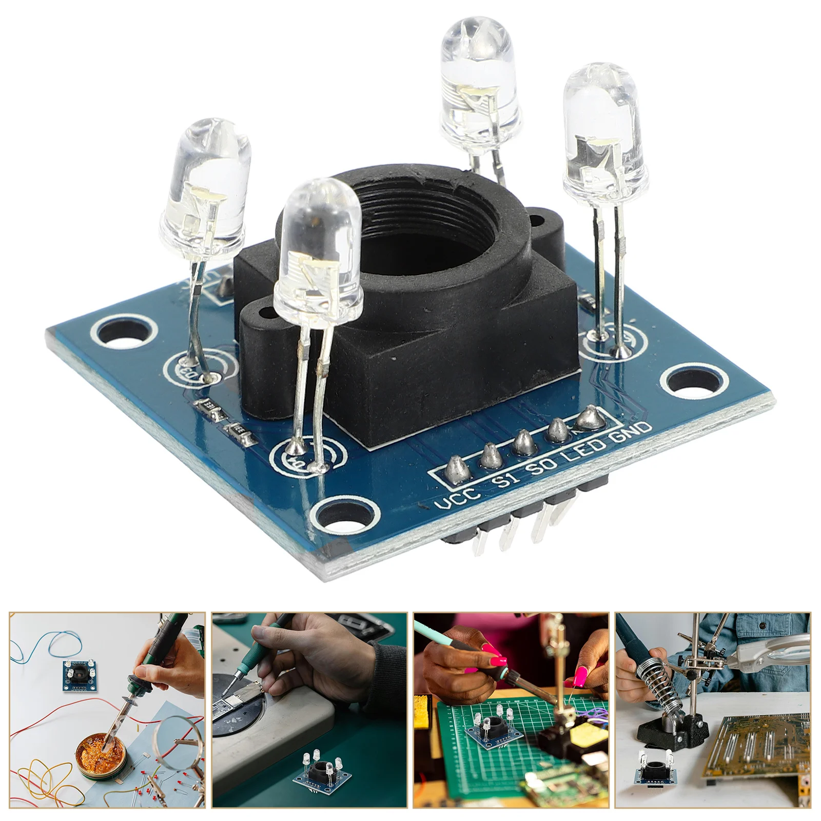 

Color Recognition Sensor Module Reliable Detection Tool for Industry Use Color Sensor Board Stable Performance Long Lifespan