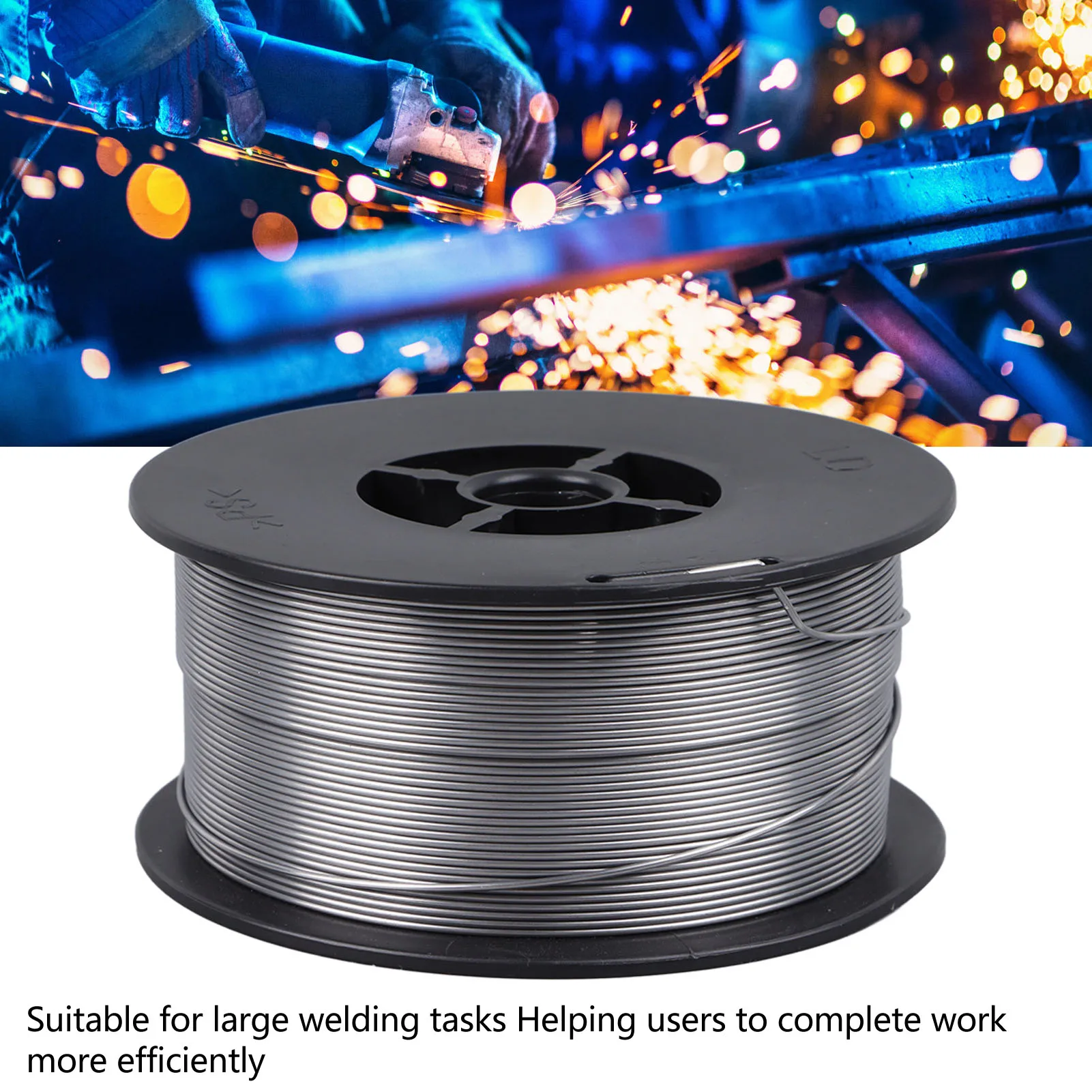 

MIG Welding Wire Core, Flux Cored Wire 1.0mm MIG Welding Core Carbon Steel Self Protective 1KG for Gas Free Welding
