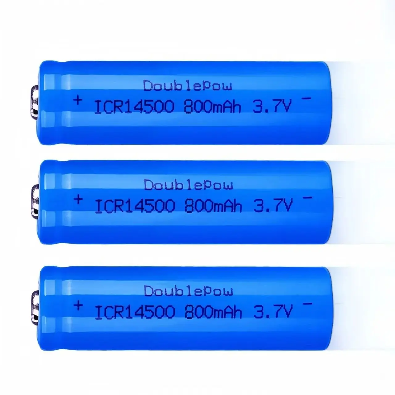 4PCS 14500 rechargeable battery 800mAh 3.7V rechargeable lithium ion AA lithium ion battery suitable for flashlight shaver