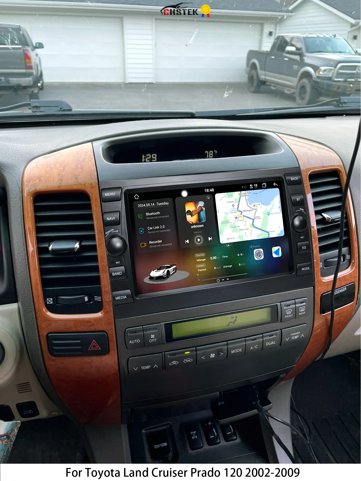 CHSTEK Android 13 Multimedia Player For Toyota Prado 120 Land Cruiser Car Radio For Lexus GX470 Carplay Head Unit WIFI 4G GPS BT