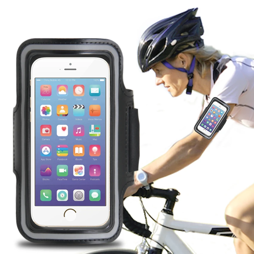 

100pcs Sport Case For iPhone Samsung 4.7 5.5 inch Phone Waterproof Sport Armband Arm Band Belt Cover Running Phone Bag Case