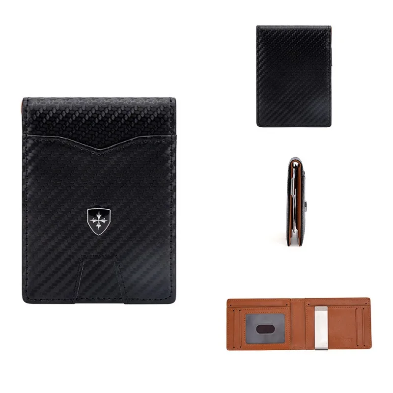 

MEN's PU Leather Wallet with RFID Blocking Technology, Long Bifold Wallet for Business and Credit Cards