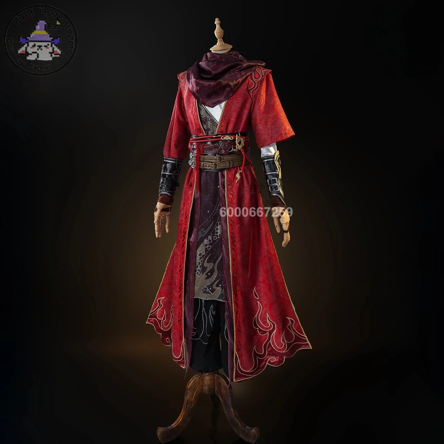 

Game Naraka: Bladepoint Cosplay Costume Anime Li Xingyun High Quality Role Playing Red Uniform for Men Adult Comic Con Party