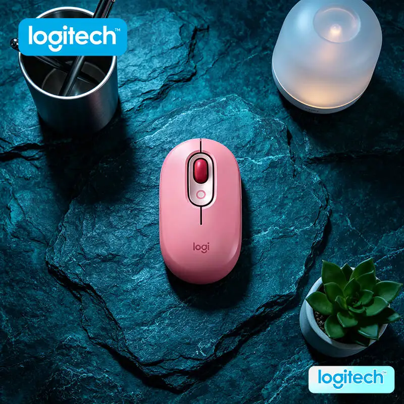 

Мышь Logitech M350 POP Pebble с оптическим отслеживанием, 1000 DPI, USB-наноприемник для уютного домашнего кабинета и индивидуального рабочего уголка