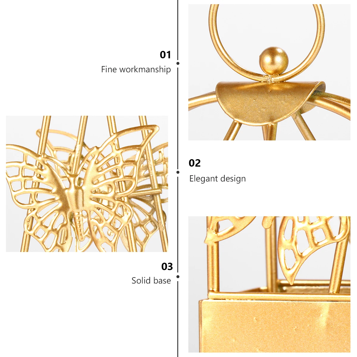 

Butterfly Shaped Holder Metal Incense Rack Creative Home Decoration Desk Burner Stylish Design Mosquito