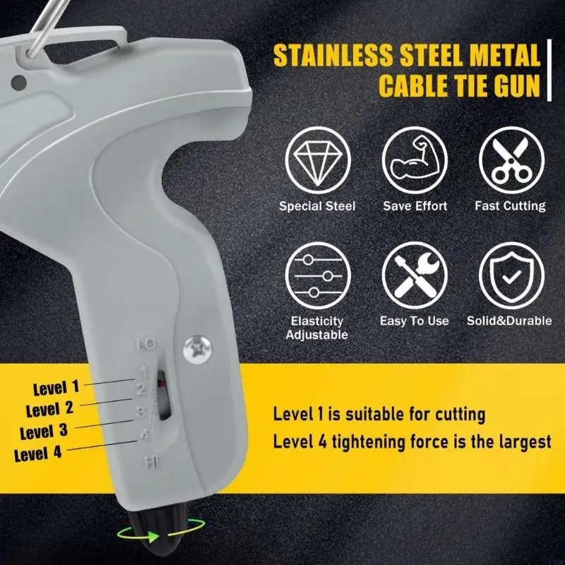 Excellent Metal Fastening Tool Highlighting Modifiable Tension for Secure Fixing and Trimming Y4QC