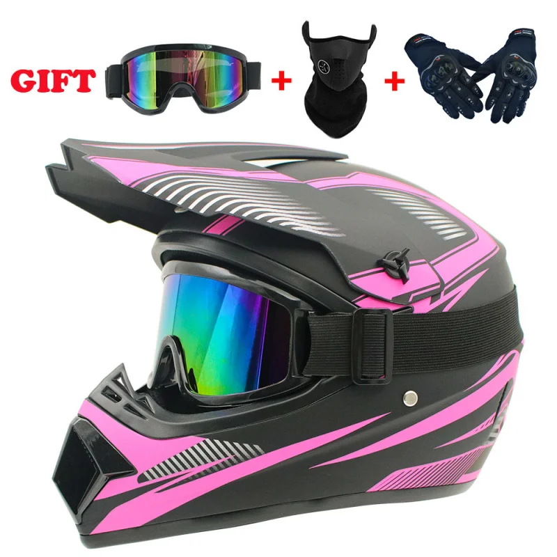 Exclusive for Cross-Border Cross-Country Helmet MotorcycleAMMountain Bike Full Face Helmet Riding Helmet Four Seasons Motorcycle