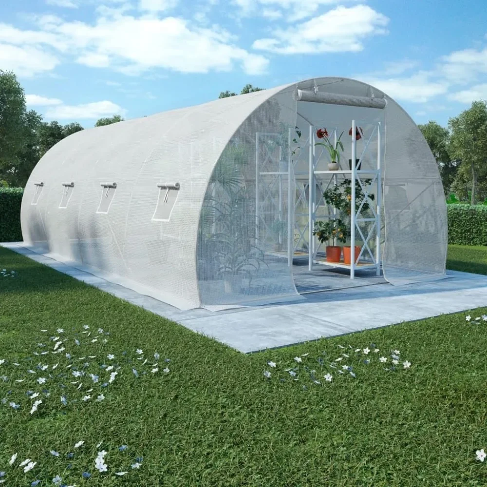 236.2x118.1x78.7 Greenhouse, Designed for Convenient and Hasslefree Setup, Option of Adding A Foundation for Added Sturdiness
