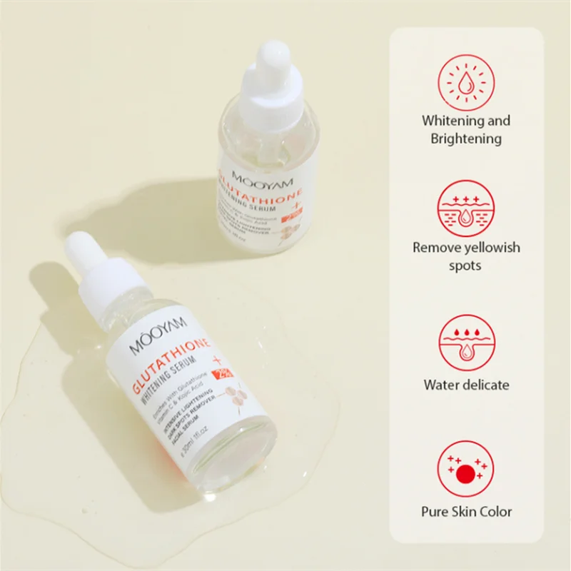 Premium Glutathione Oil for Skin Whitening Freckle Lightening Melanin Removal Melasma Remover Moisturize Brighten Whitening