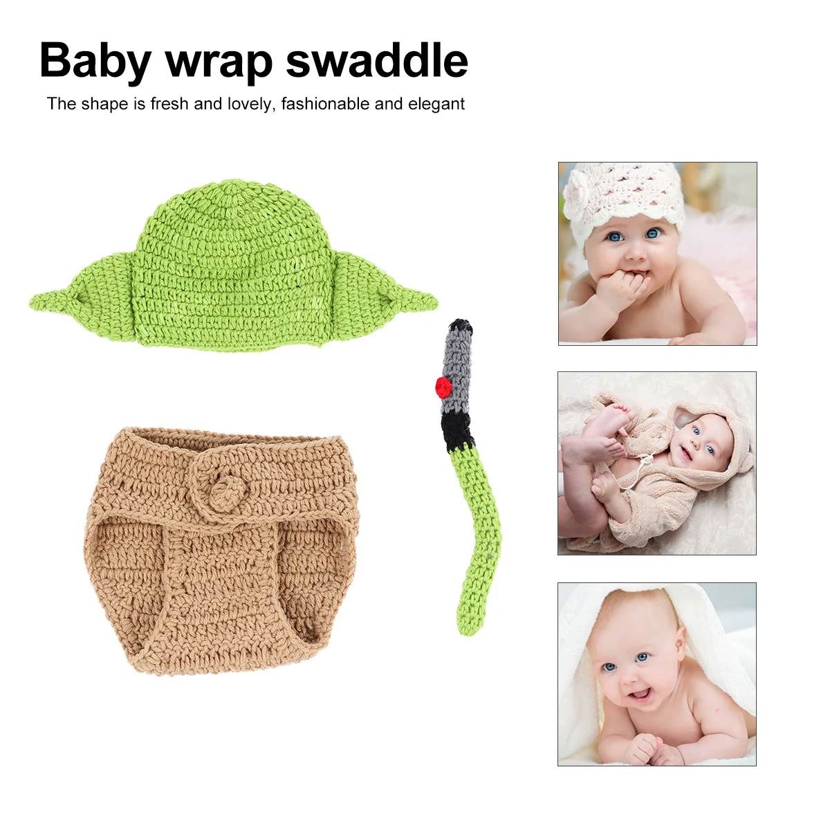 

1Set Baby Photography Clothing Adorable Knit Infant Costume for Photo Shoot Newborn Photo Outfits Newborn Baby Costume