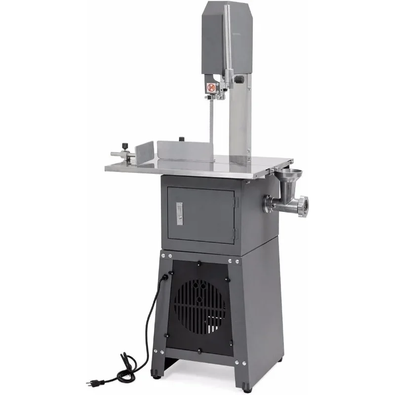 Stark USA 2-in-1 Commercial Butcher Band Saw and Sausage Stuffer 550w Machine Slicer Meat Bone Sausage Carne Electric Meat Saw