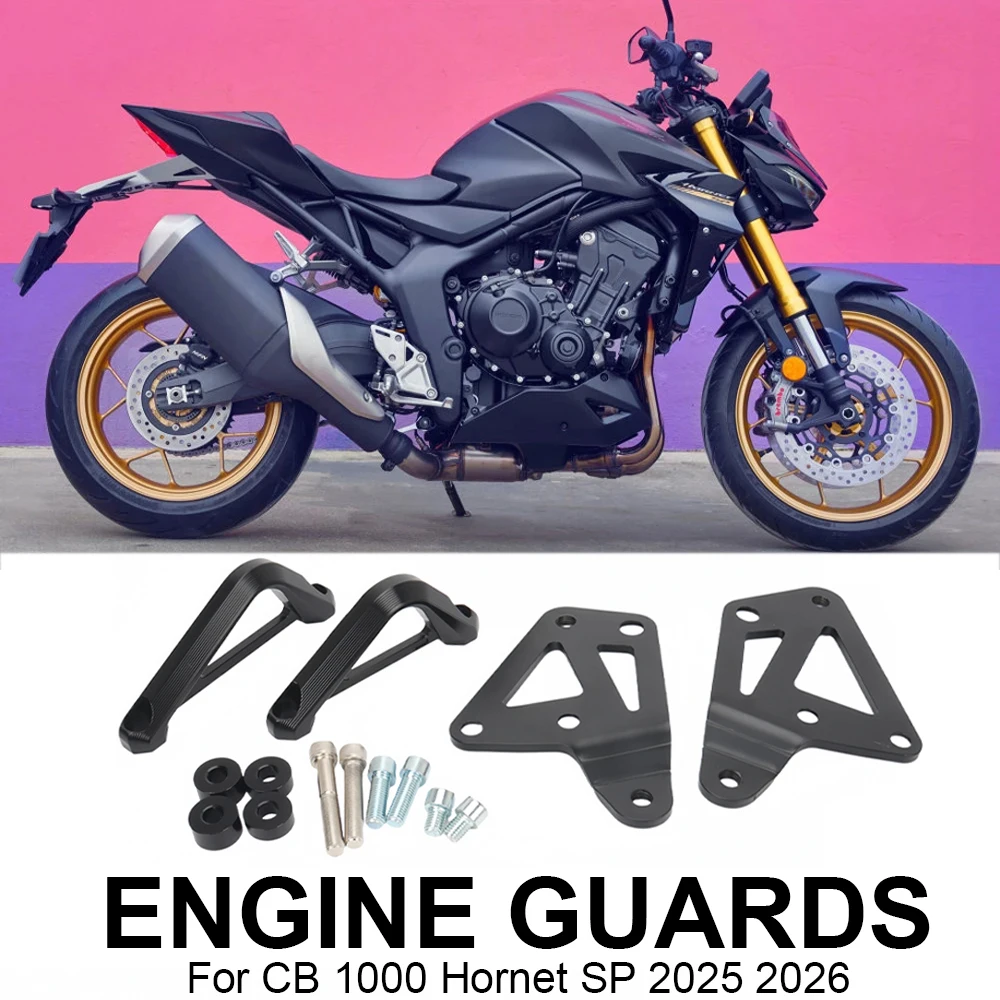 Para Honda CB 1000 Hornet Hornet SP 2025 2026, Nuevos Accesorios para Motocicleta, Protector de Motor, Barra Anticaídas, Deslizador de Chasis, Kits Negros