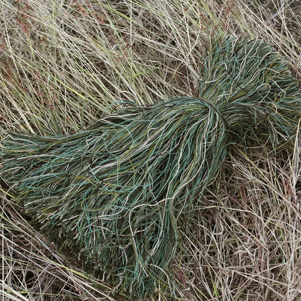 Tactical Camouflage Burlap Yarns DIY Hunting Camouflage Suit Ghillie Suit Repairing Special Yarn Synthetic Thread