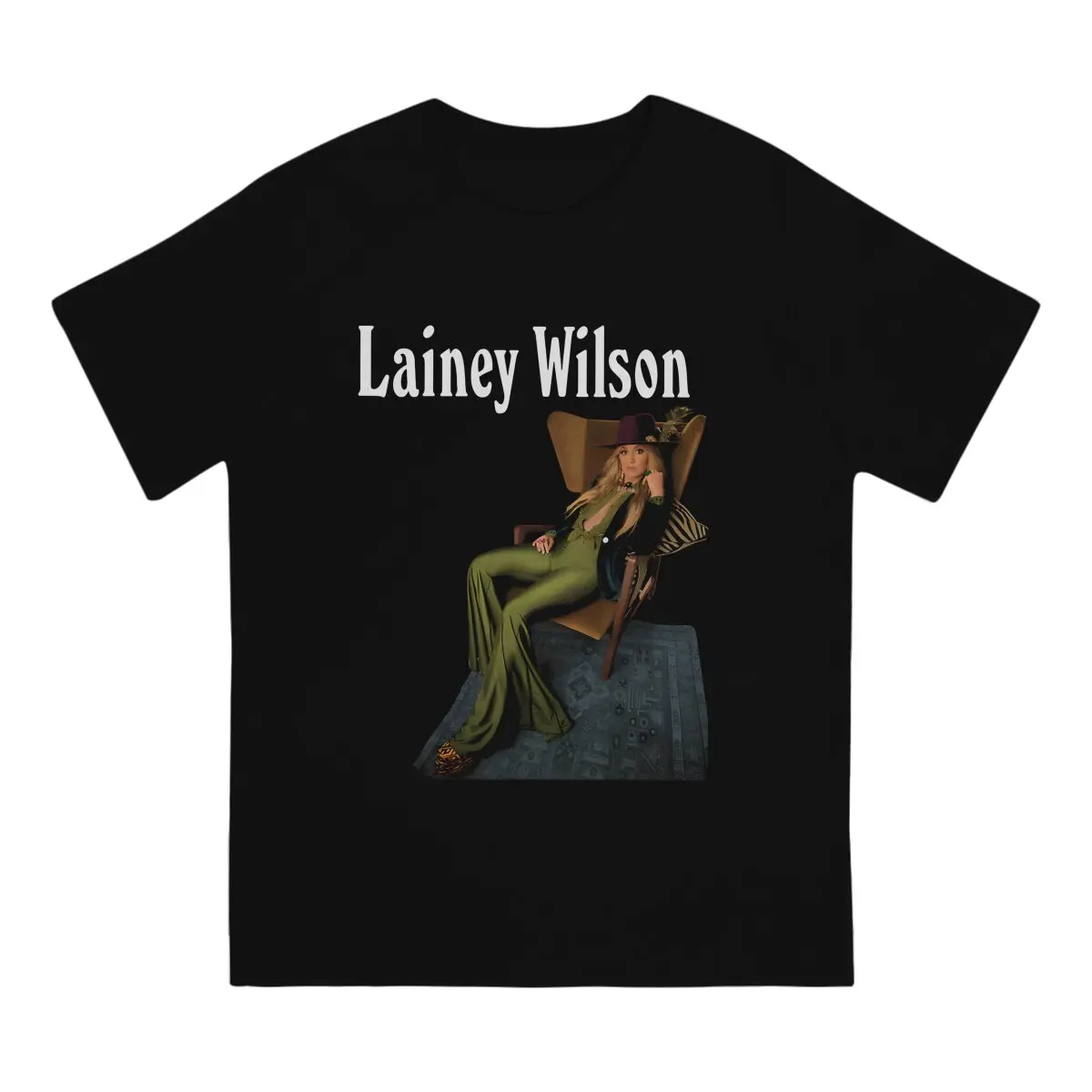 Sexy Women And Music New T Shirt Men 100% Cotton Funny T-Shirt Crew Neck Lainey Wilson Singer Songwriter Tee Shirt Short Sleeve